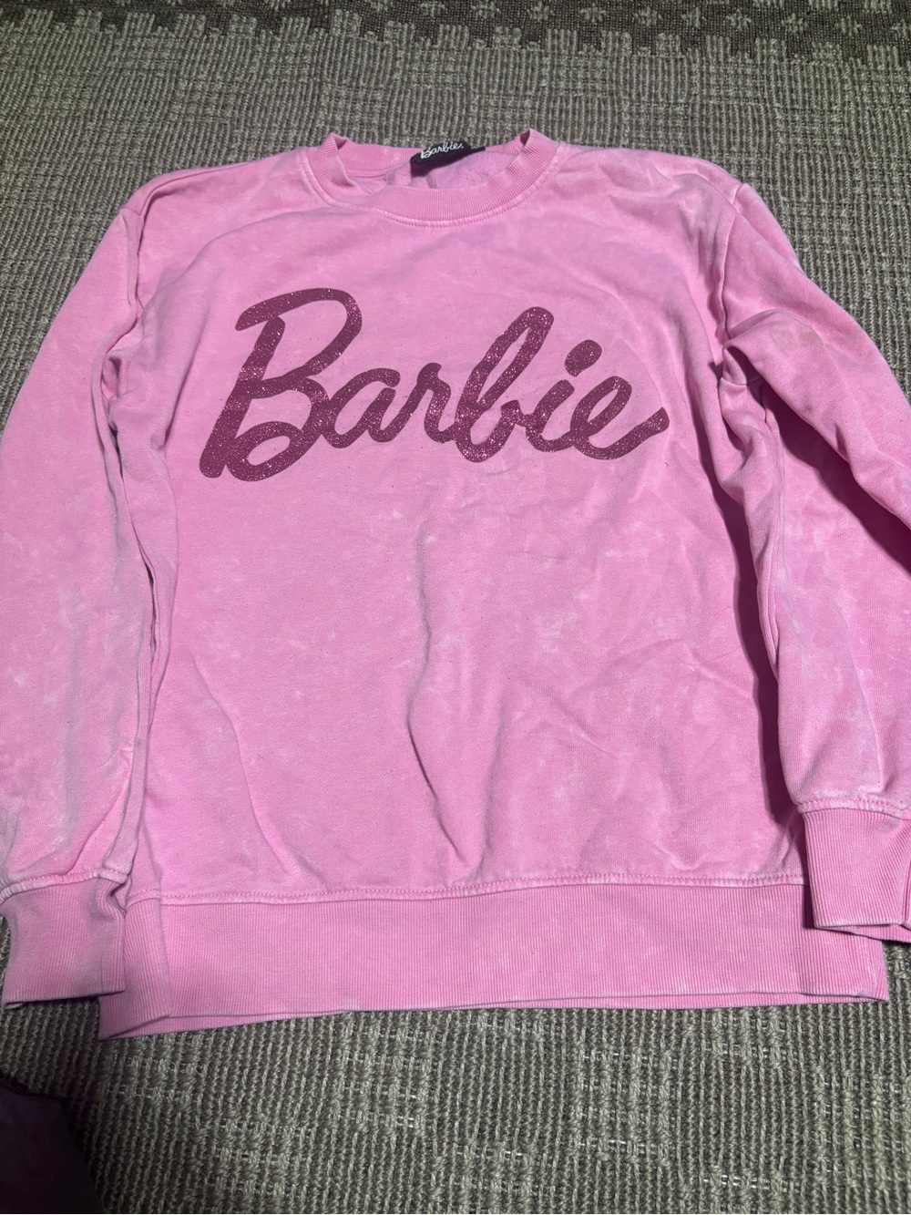 Barbie Bubblegum Pink Logo Sweatshirt